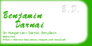 benjamin darnai business card